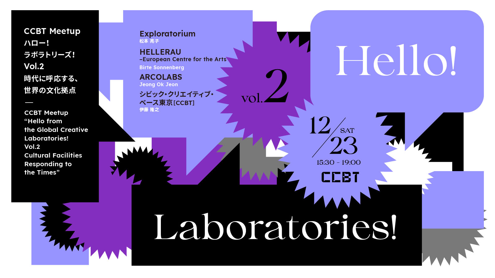 Hello from the Global Creative Laboratories! Vol. 2: Cultural Facilities Responding to the Times
