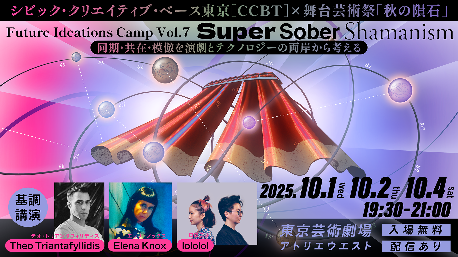 一般公開】Future Ideations Camp Vol.7 基調講演01 〜03｜テオ・トリアンタフィリディス／エレナ・ノックス／ロロロル -  シビック・クリエイティブ・ベース東京 [CCBT]